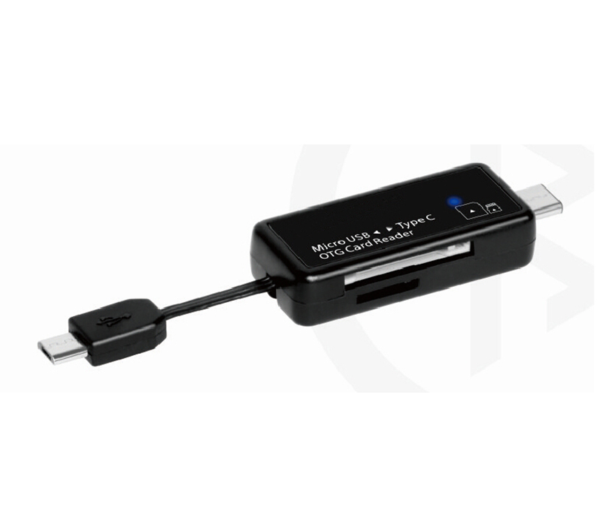 UC372 Type-C Card Reader with Foldable Cable